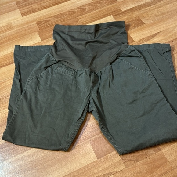 Liz Lange Maternity dark Green pants - Picture 3 of 4